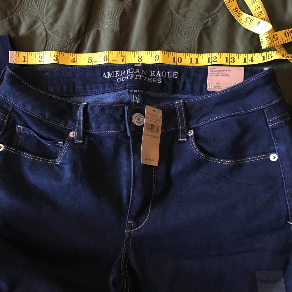 American Eagle, low rise skinny jeans, 10 reg
